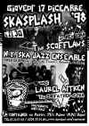 Locandina Skasplash 1998 al Container di Milano (con SkabadiP Sound System)